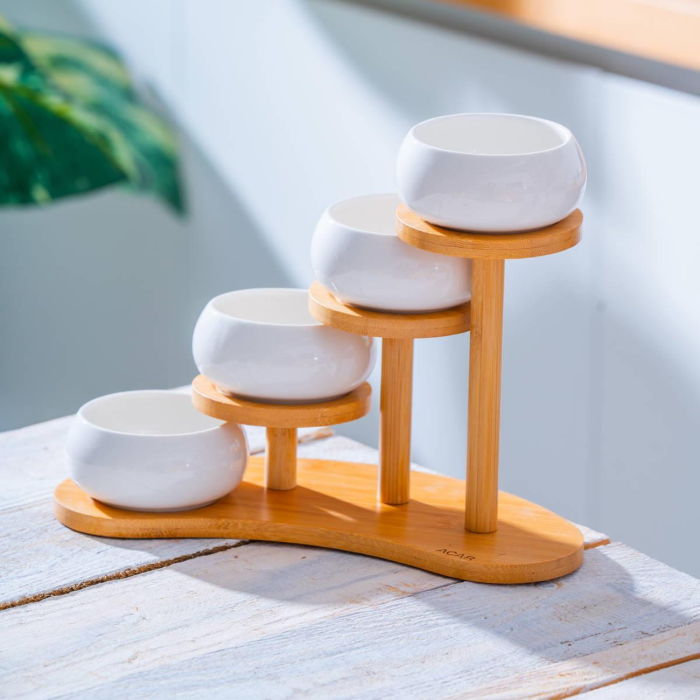 Acar Bianco Perla Full Moon Servierschalen Set – Sinanoğulları
