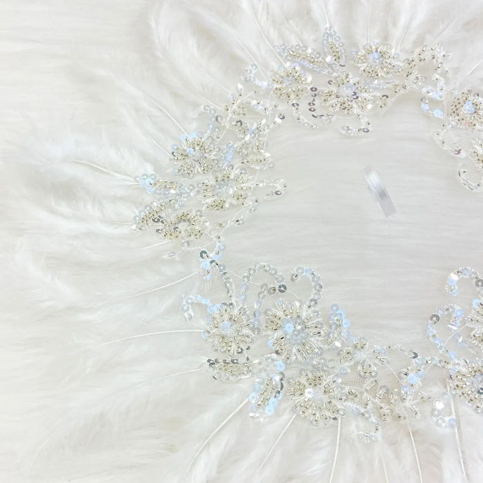 Gelin Halay Mendil – Braut Taschentuch mit Federrand