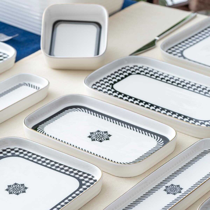 Acar Kiara 6 kişilik Porselen Yemek ve Kahvaltı Takımı