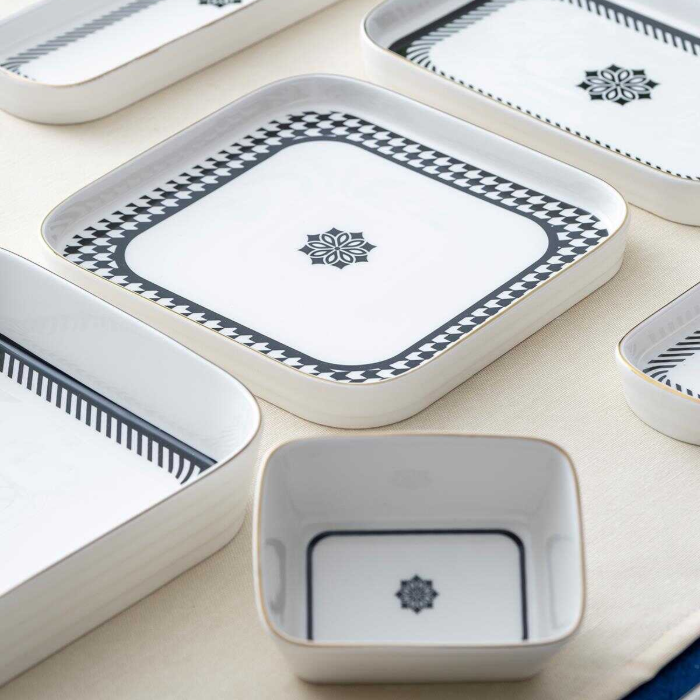 Acar Kiara 6 kişilik Porselen Yemek ve Kahvaltı Takımı