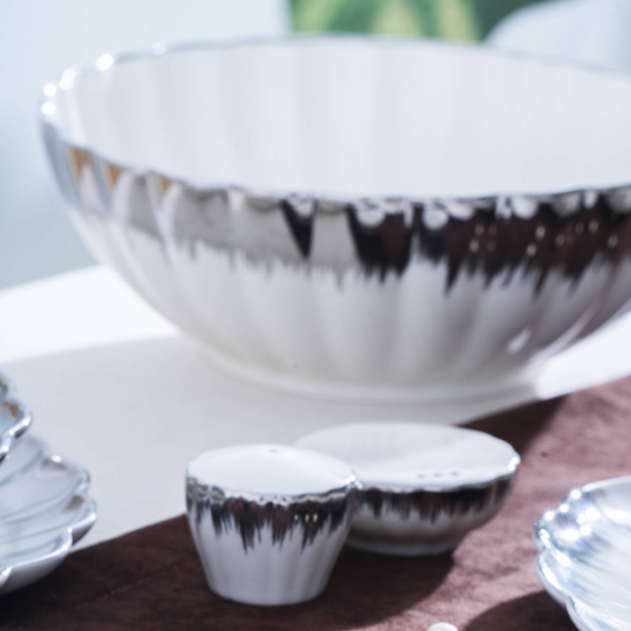 Acar Marlene Silber Porzellan-Tafelservice für 6 Personen