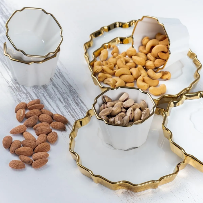 Acar Meira Çerezlik - Snackschalen Set für 4 Personen