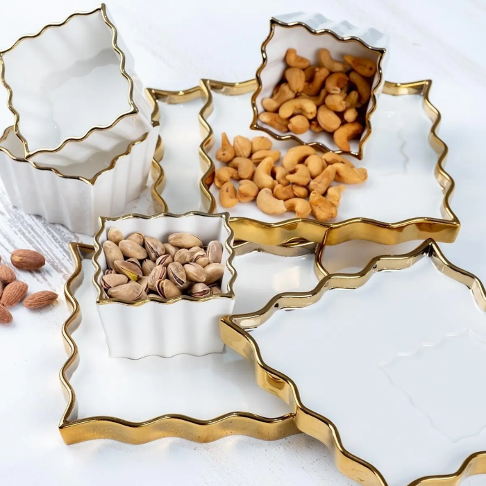 Acar Mila Çerezlik - Snackschalen Set für 4 Personen