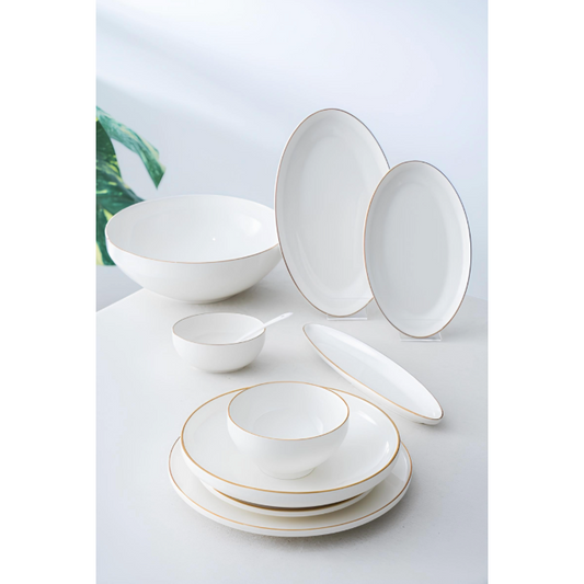 Acar Senna Porzellan-Tafelservice und Frühstücksset für 6 Personen