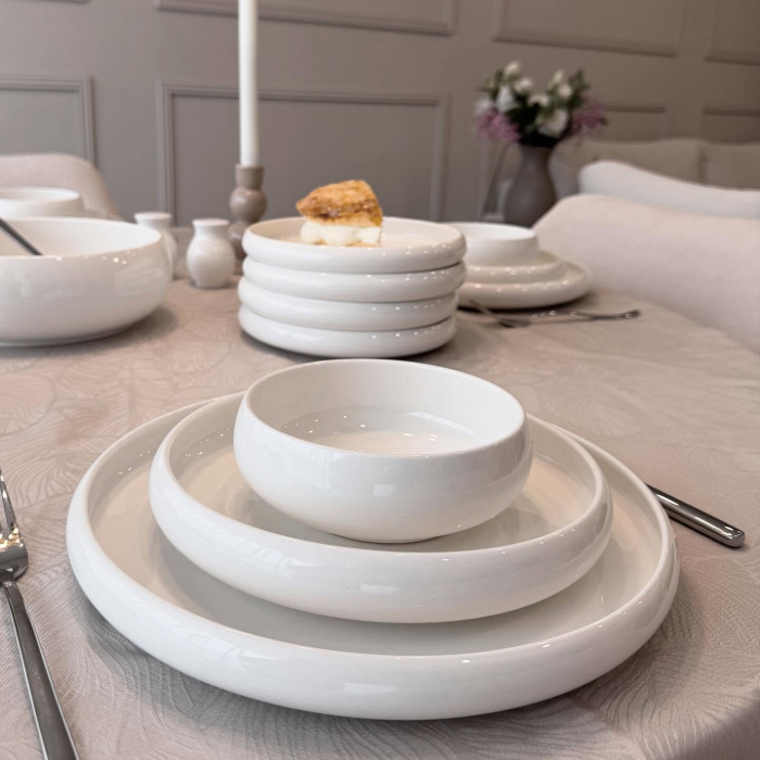 Almina New Moon Porzellan-Tafelservice für 6 Personen