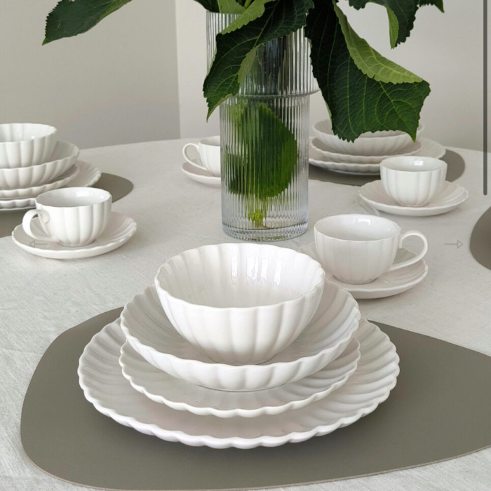 Almina Daisy Lotus Porzellan-Tafelservice für 6 Personen – Sinanoğulları