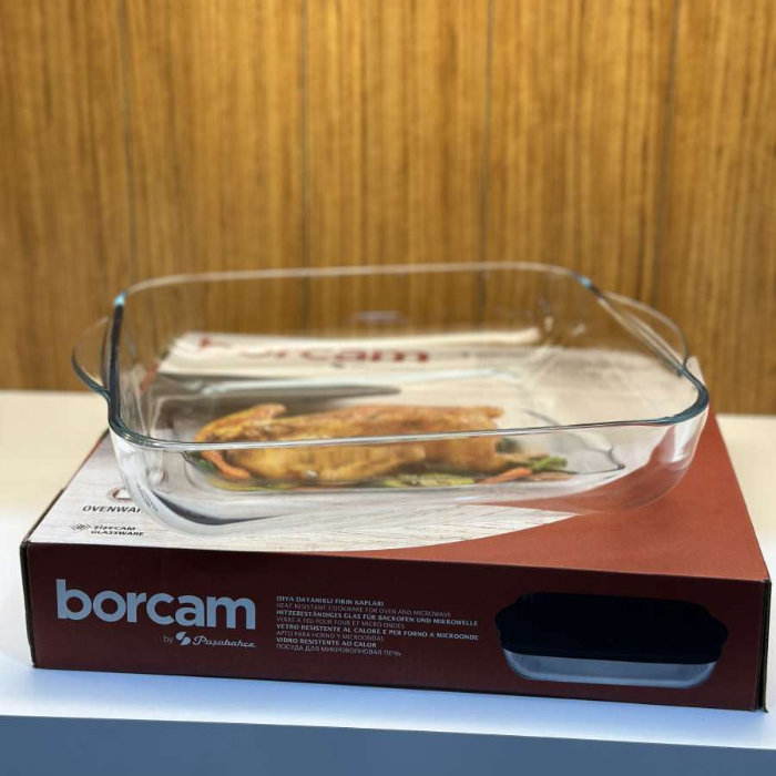 Borcam Auflaufform Quadratisch mit Deckel
