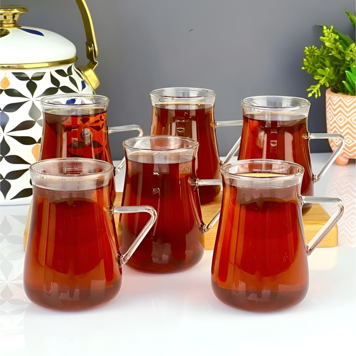 Mulex Corner Kulplu Çay Bardağı