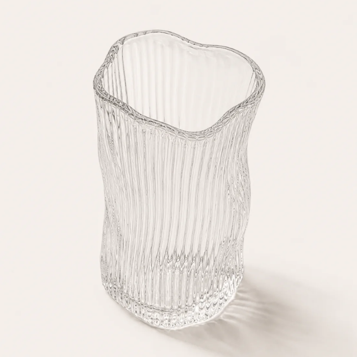 Diamond Stripe Wave Longdrink-Gläser, 6 Stück, 270ml