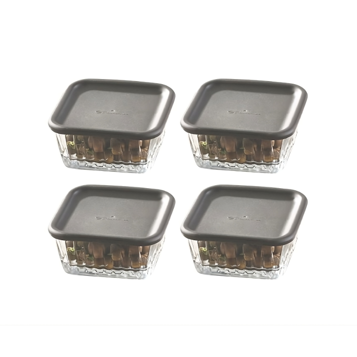 Pasabahce Frezya Snackschale mit Deckel, 4 Stück