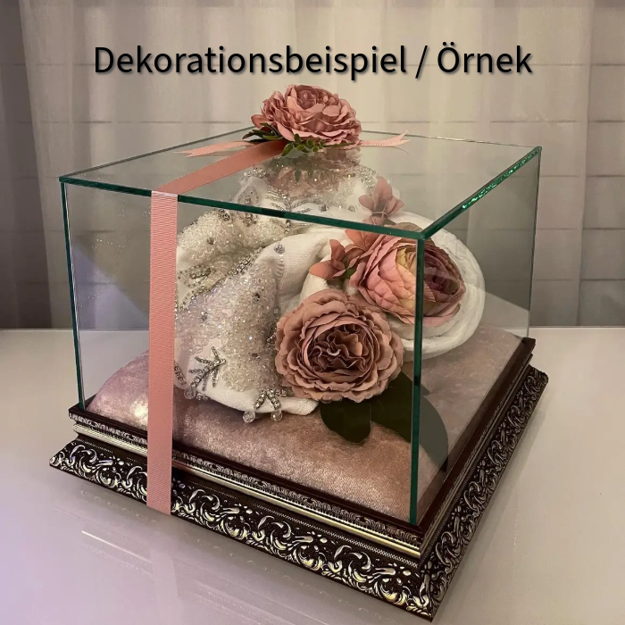 Cam Sandık – Glastruhe für Çeyiz in Silber