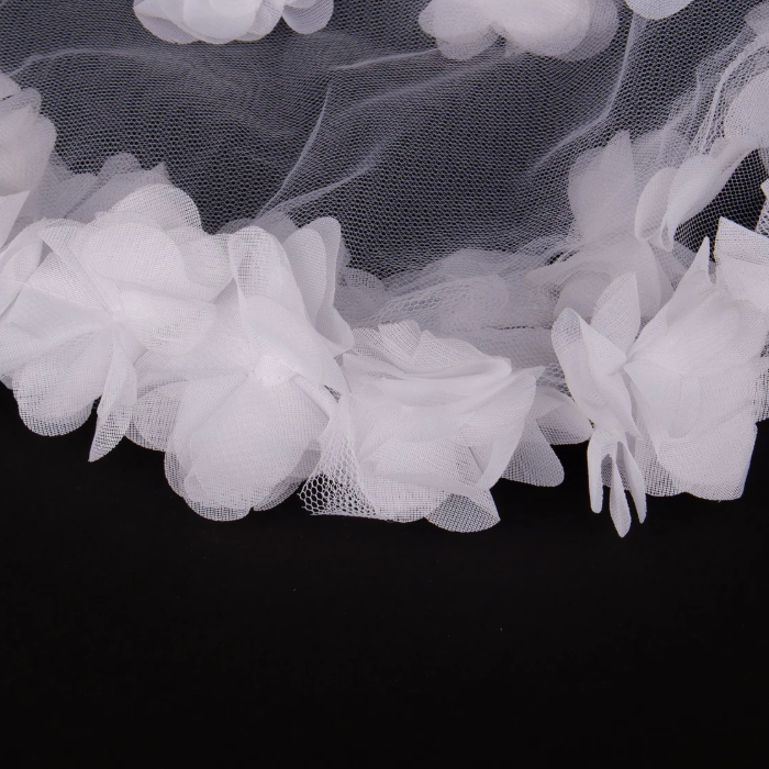 Gelin Halay Mendil – Braut Taschentuch mit Blumenrand