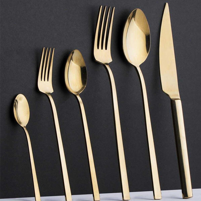 Almina Haven Gold 6 kişilik Çatal Bıçak seti