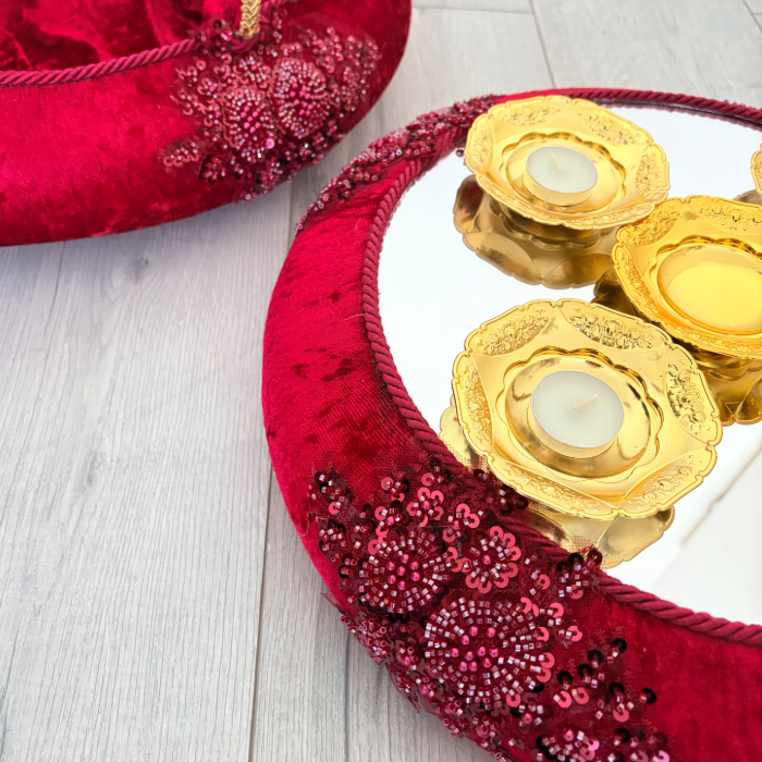 Kına Sepet ve Tepsı Takımı - Henna Korb und Tablett Set