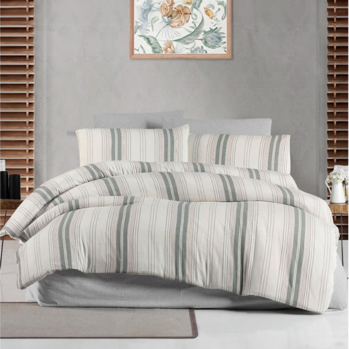 Ipekçe Naturel Nevresim Takımı - Bettwäsche Set