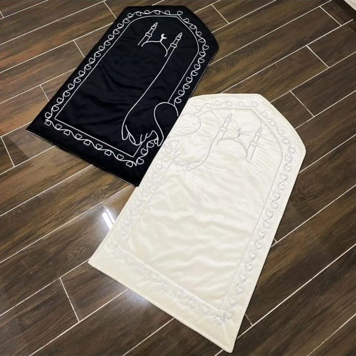 Kalplı Çift Seccade - Gebetsteppich-Set für Paare
