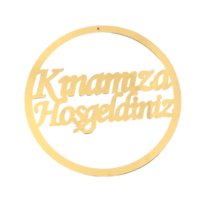Plexiglas Türschild Deko - Kapı Süsü - Kınamıza Hoşgeldiniz