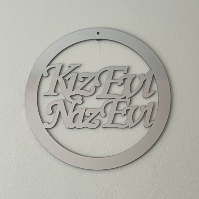 Plexiglas Türschild Deko - Kapı Süsü - Kız Evi Naz Evi