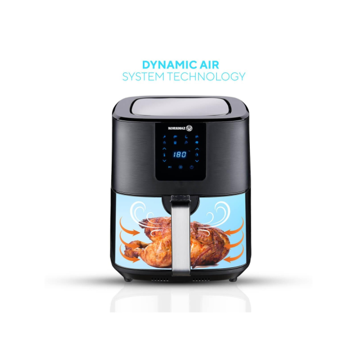 Korkmaz Air Max Airfryer Digital Heißluft-Fritteuse
