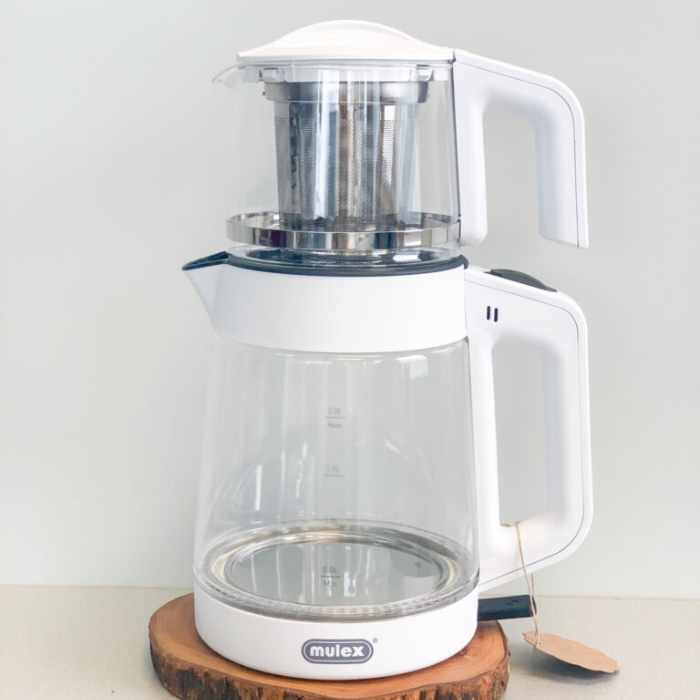 Mulex Tee Express Glas Teekocher - Weiß