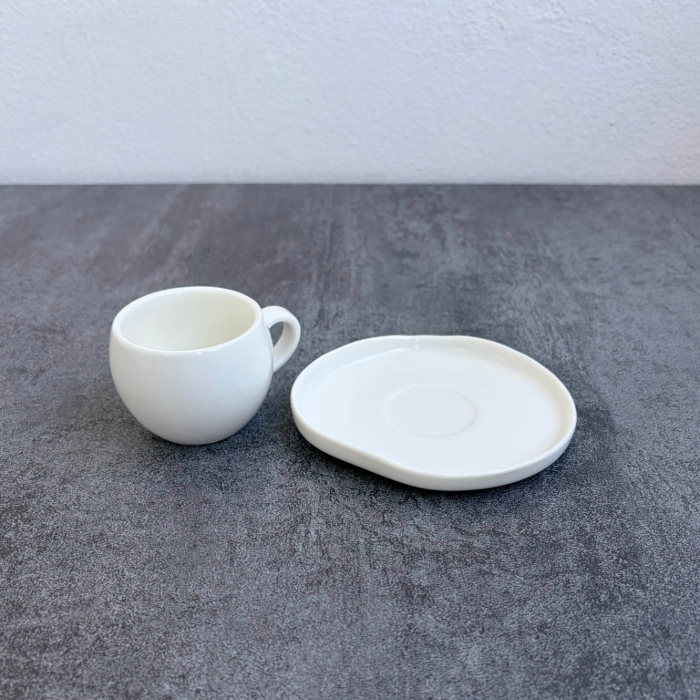 New Moon White Mokkatassen Set, 90ml