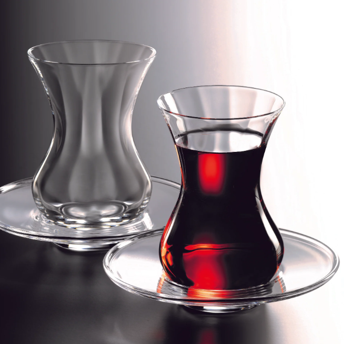 Pasabahce Crystal Nude Beykoz Optikli Teegläser, 6 Stück