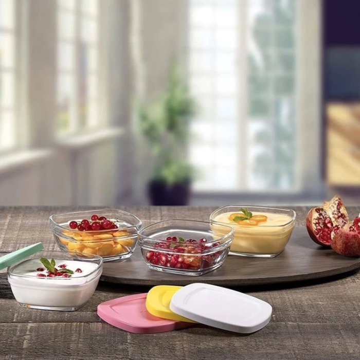 Paşabahçe 4'lü Pudding Saklama Kabı
