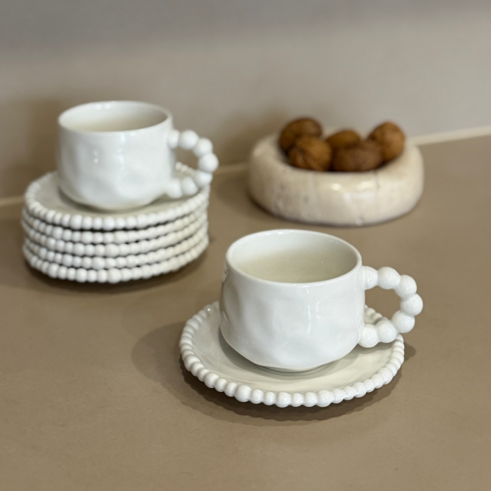 Pearly Kaffeetassen Set