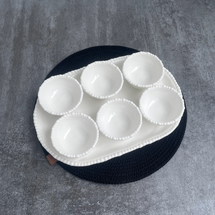 Pearly Porzellan Servierteller