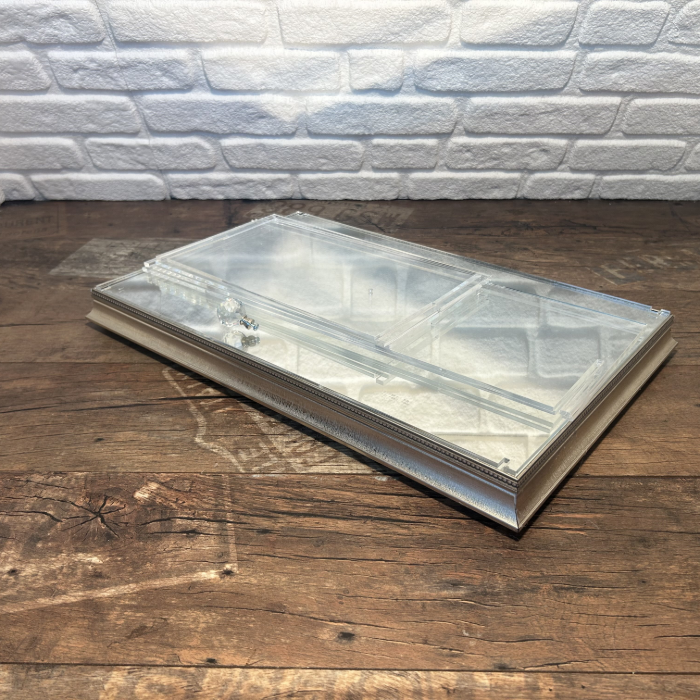 Pleksi Cam Sandık – Plexiglas Truhe für Çeyiz in Silber