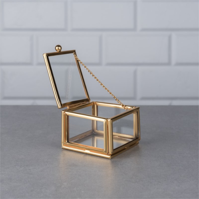 Cam Yüzük Kutu – Glas-Ringtruhe