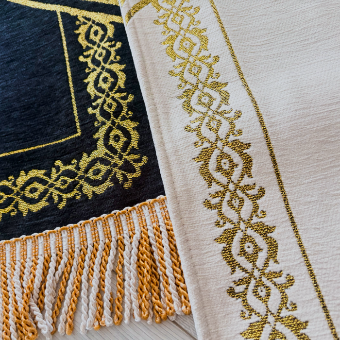 Kalplı Çift Seccade - Gebetsteppich-Set für Paare