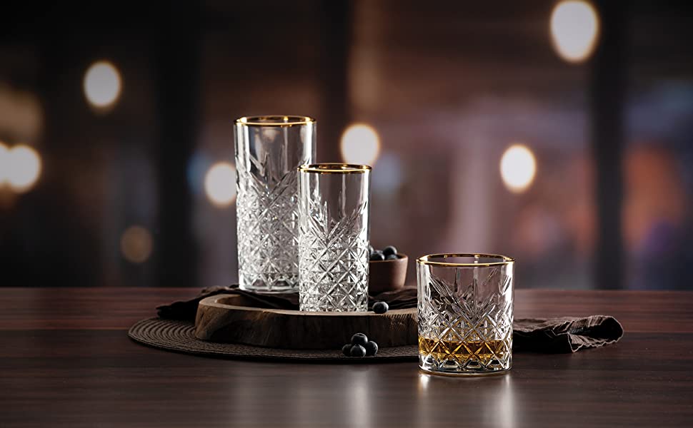 Paşabahçe Timeless Golden Touch 4'lü su bardağı, 345ml