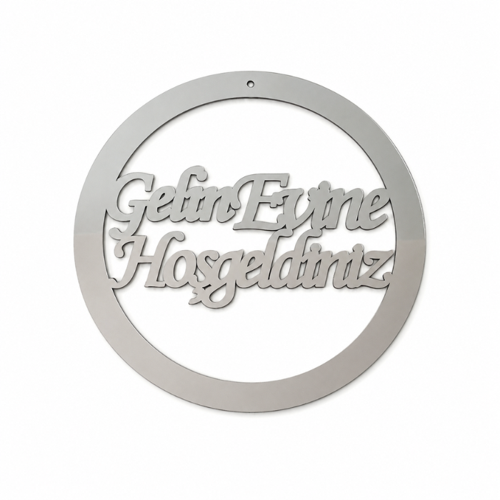Plexiglas Türschild Deko - Kapı Süsü - Gelin Evine Hoşgeldiniz