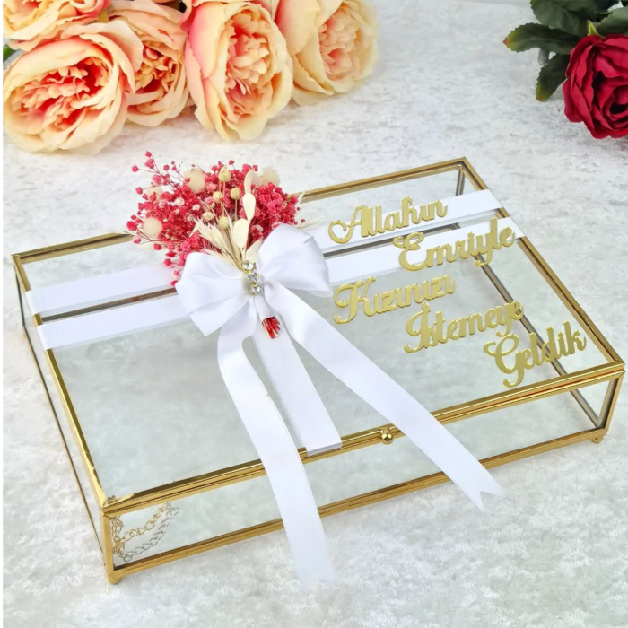"Allahın emriyle kızınızı istemeye geldik" Schriftzug aus Plexiglas - Pleksi Kelimeler