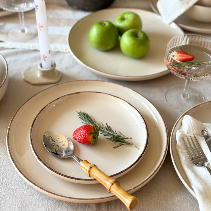 Zoha Milano Steingut-Tafelservice für 6 Personen