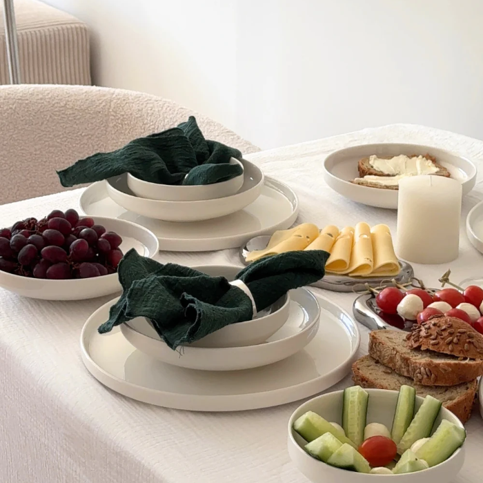 Zoha Pure Porzellan-Tafelservice für 6 Personen