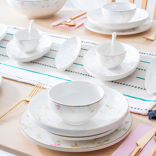 Acar Hadley Porzellan-Tafelservice und Frühstücksset für 6 Personen