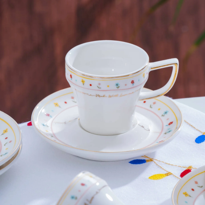 Acar Made With Love Mokkatassenset für 6 Personen