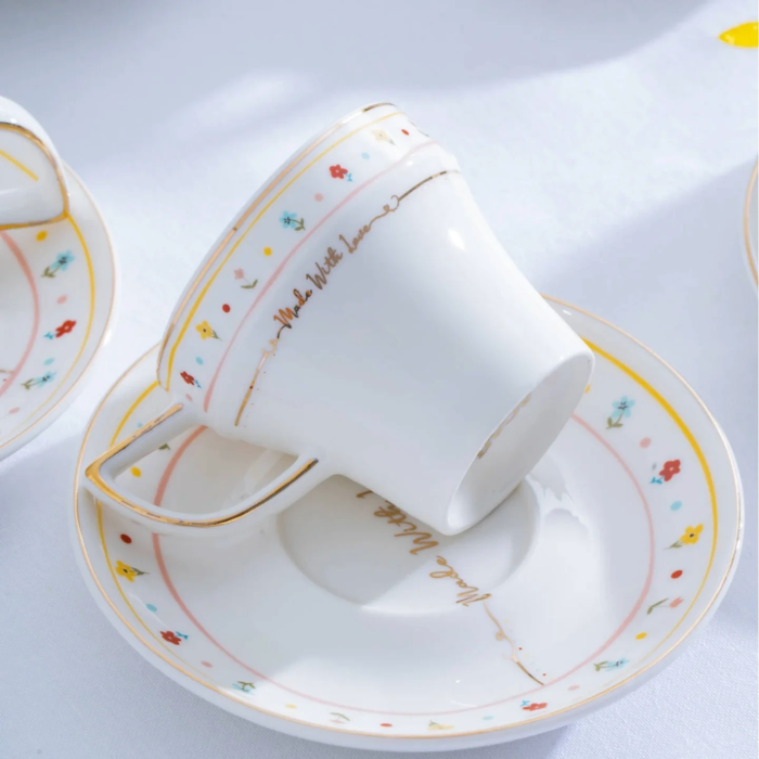 Acar Made With Love Mokkatassenset für 6 Personen