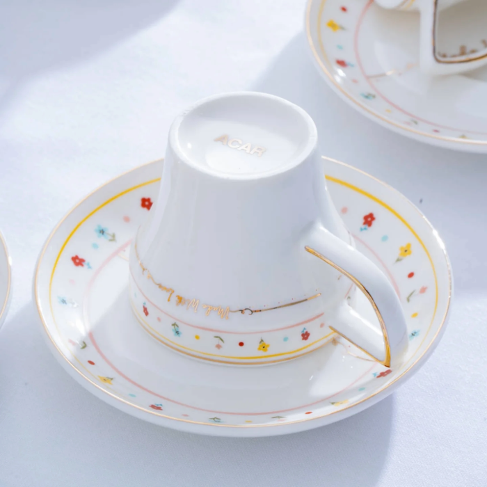 Acar Made With Love Mokkatassenset für 6 Personen