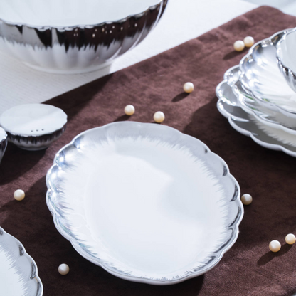 Acar Marlene Silber Porzellan-Tafelservice für 6 Personen