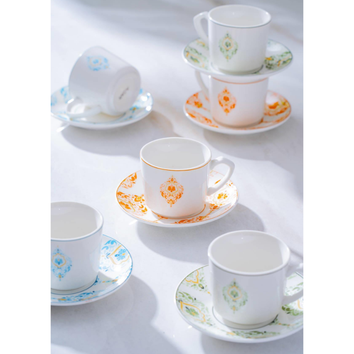 Acar Milo Mokkatassenset für 6 Personen