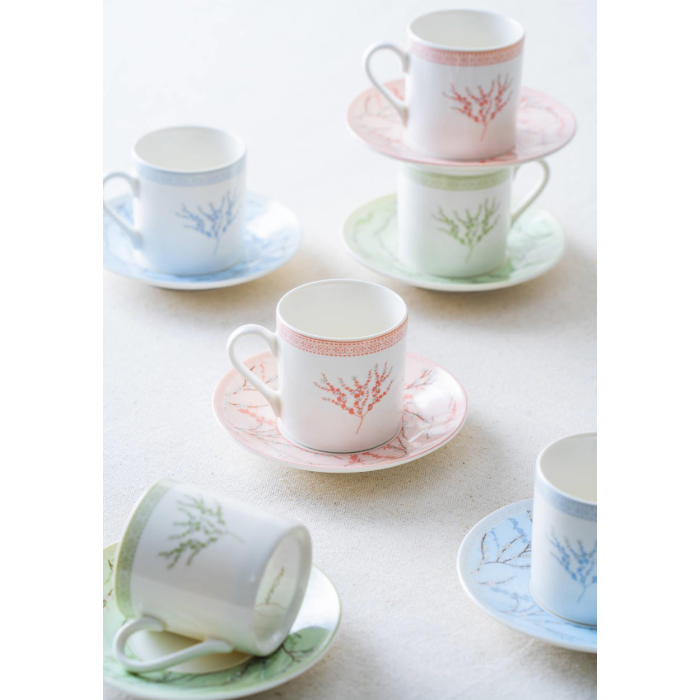 Acar Sakura Mokkatassenset für 6 Personen