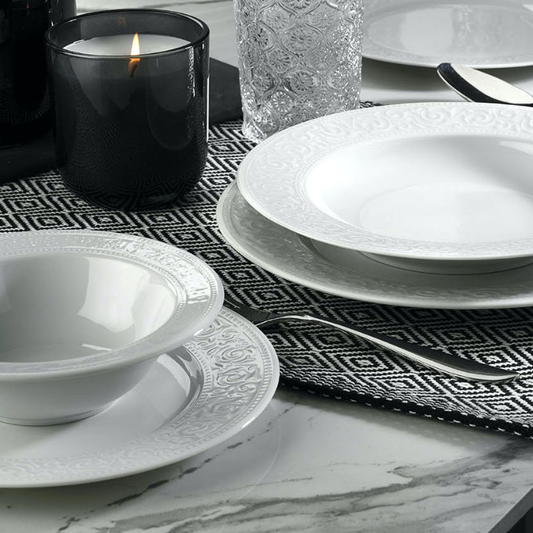 Kütahya Porselen Acelya Porzellan-Tafelservice für 6 Personen