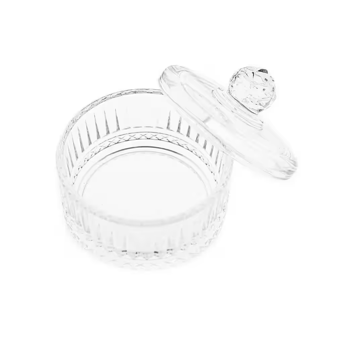 Almina Riffle Glasschale mit Deckel
