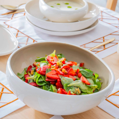 VORBESTELLUNG: Acar Barles Beige Porzellan-Tafelservice für 6 Personen