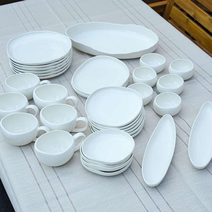 Acar Barles Porzellan Frühstücksset für 6 Personen