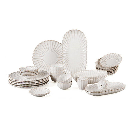 Almina Bloomy Porzellan Frühstücksset für 6 Personen