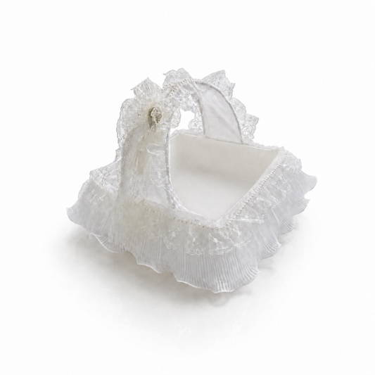 Weißer Çeyiz-, Hochzeit- und Geschenke-Korb - Brautkorb-Gelin-Sepet